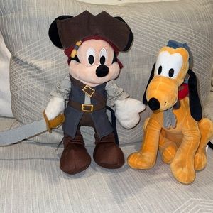 Authentic Disney Park Pirate Mickey & Pluto